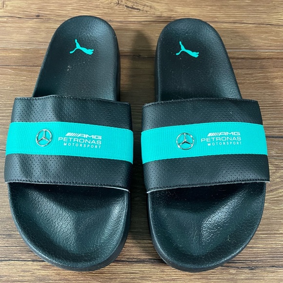 Puma Mercedes AMG Petronas Slides Sandals Men’s Size 10 Shoes - Picture 1 of 9